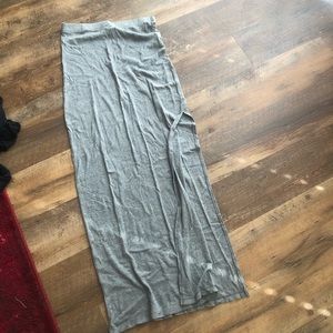 Forever 21 Cotton Maxi Skirt with Slit